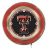 15 Inch Texas Tech Neon Clock