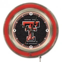 15 Inch Texas Tech Neon Clock