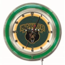 19 Inch Baylor Neon Clock