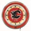 19 Inch Calgary Flames Neon Clock