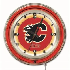 19 Inch Calgary Flames Neon Clock