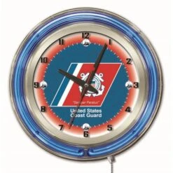 19 Inch U.S. Coast Guard Neon Clock
