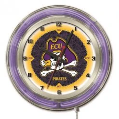 19 Inch East Carolina Neon Clock