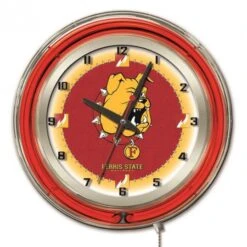 19 Inch Ferris State Neon Clock