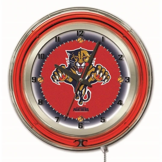 19 Inch Florida Panthers Neon Clock 1 19 Inch Florida Panthers Neon Clock