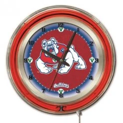 19 Inch Fresno State Neon Clock