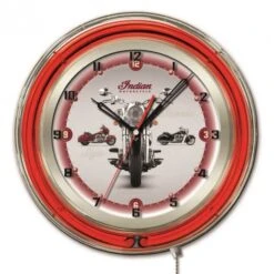 19 Inch Indian Motorcycle Multi-Bike Neon Clock