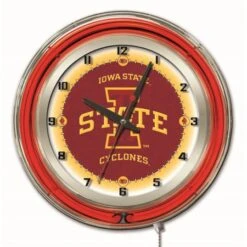 19 Inch Iowa State Neon Clock