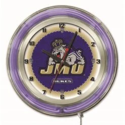 19 Inch James Madison Neon Clock