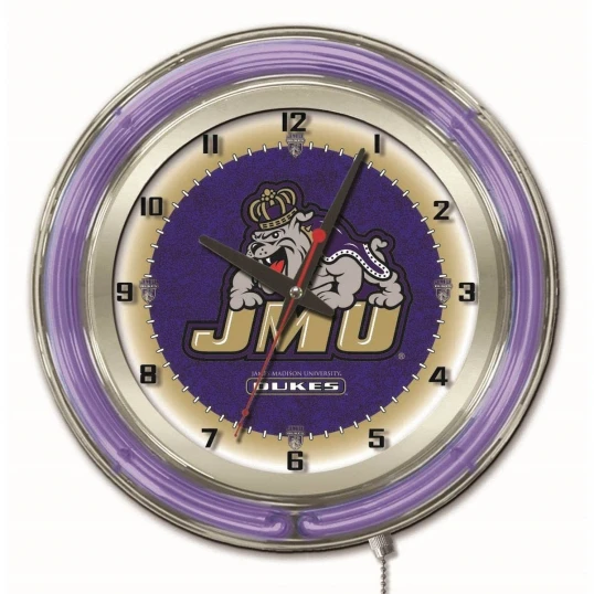 19 Inch James Madison Neon Clock 1 19 Inch James Madison Neon Clock