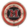 19 Inch Miami Of Ohio Neon Clock