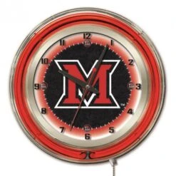 19 Inch Miami Of Ohio Neon Clock