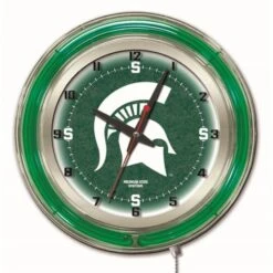19 Inch Michigan State Neon Clock