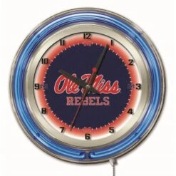 19 Inch Ole' Miss Neon Clock