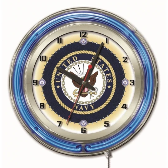 19 Inch U.S. Navy Neon Clock 1 19 Inch U.S. Navy Neon Clock
