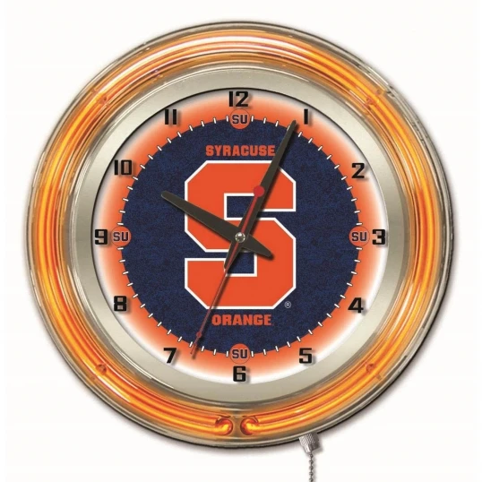 19 Inch Syracuse Neon Clock 1 19 Inch Syracuse Neon Clock