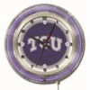19 Inch TCU Neon Clock