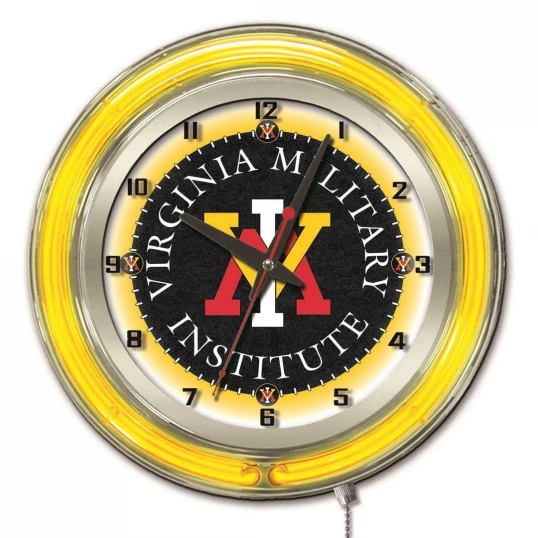 19 Inch Virginia Military Institute Neon Clock 1 19 Inch Virginia Military Institute Neon Clock