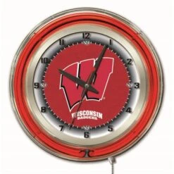 19 Inch Wisconsin Neon Clock