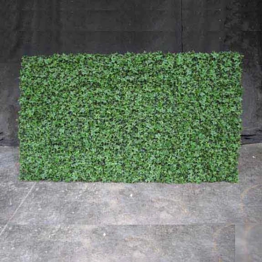 Outdoor Artificial English Ivy On Galvanized Metal Screen 1 Outdoor Artificial English Ivy On Galvanized Metal Screen
