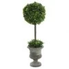 21 Inch Boxwood Ball Topiary In Decorative Planter