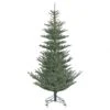 7.5 Foot PE/PVC Alberta Blue Spruce Tree: Clear LEDs