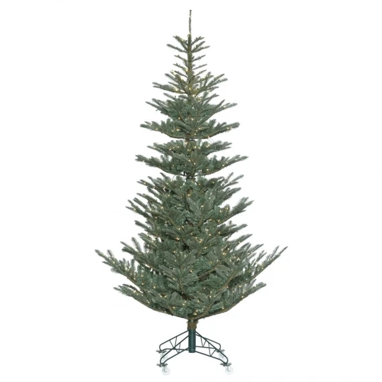 7.5 Foot PE/PVC Alberta Blue Spruce Tree: Clear LEDs 1 7.5 Foot PE/PVC Alberta Blue Spruce Tree: Clear LEDs