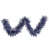 9 Foot X 14 Inch Navy Blue Fir Garland: Unlit
