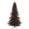 6.5 Foot Slim Black Fir Tree: Clear LEDs