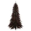 4.5 Foot Slim Black Fir Tree: Clear LEDs