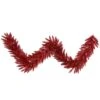 9 Foot X 14 Inch Red Tinsel Christmas Garland: Unlit
