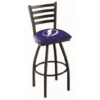 25 Inch Black Tampa Bay Lightning Ladder Back Swivel Bar Stool