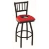 30 Inch Black UNLV Jailhouse Back Swivel Counter Stool
