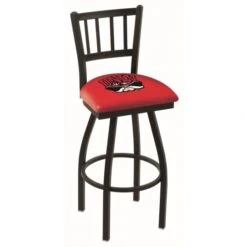 30 Inch Black UNLV Jailhouse Back Swivel Counter Stool