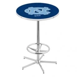 42 Inch Chrome North Carolina Pub Table