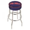30 Inch Ole Miss 2-Ring Swivel Counter Stool W/ Chrome Base
