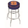30 Inch Syracuse 2-Ring Swivel Counter Stool W/ Chrome Base