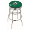 L7C3 - 30 Inch Chrome 2-Ring Dallas Stars Swivel Counter Stool
