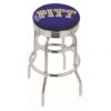 L7C3 - 25 Inch Chrome 2-Ring Pitt Swivel Bar Stool