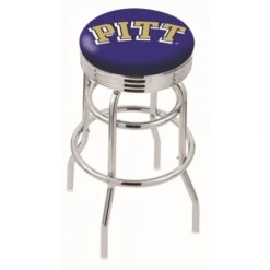 L7C3 - 25 Inch Chrome 2-Ring Pitt Swivel Bar Stool