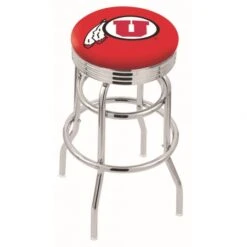 L7C3 - 30 Inch Chrome 2-Ring Utah Swivel Counter Stool