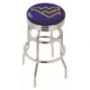L7C3 - 30 Inch Chrome 2-Ring West Virginia Swivel Counter Stool