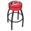 25 Inch Carolina Hurricanes Logo Swivel Bar Stool W/ Black Base