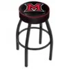 30 Inch Miami Of Ohio Logo Swivel Counter Stool W/ Black Base