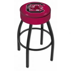 30 Inch South Carolina Logo Swivel Counter Stool W/ Black Base