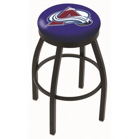 25 Inch Black Colorado Avalanche Swivel Bar Stool W/ Accent Ring 1 25 Inch Black Colorado Avalanche Swivel Bar Stool W/ Accent Ring