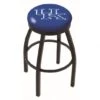 25 Inch Black Kentucky UK Swivel Bar Stool W/ Accent Ring