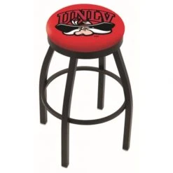 25 Inch Black UNLV Swivel Bar Stool W/ Accent Ring