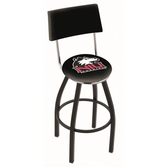 30 Inch Black Northern Illinois Swivel Counter Stool W/ Back 1 30 Inch Black Northern Illinois Swivel Counter Stool W/ Back