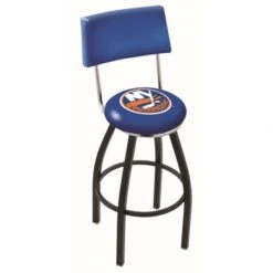 30 Inch Black New York Islanders Swivel Counter Stool W/ Back